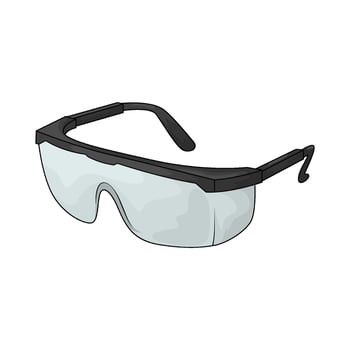 Archery goggles illustration vector