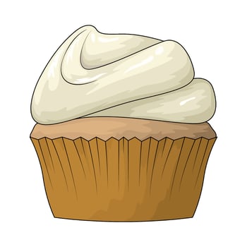 Party cupcake illustration vector