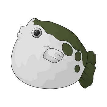 Japan puffer fish vector