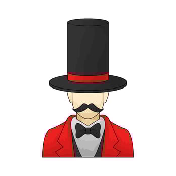 illustration of magician man vector