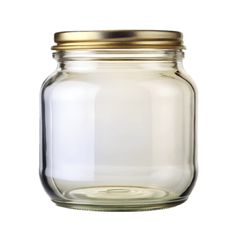 empty glass jar with lid png