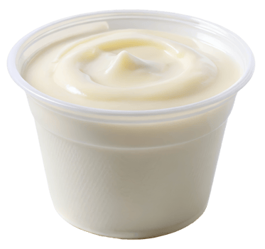 Creamy yogurt in a clear cup ready for a healthy snack isolated on a transparent background png