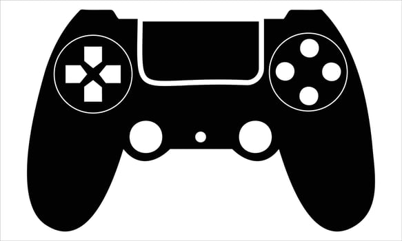 Game controller silhouette vector