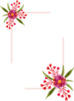 Romantic floral wedding frame ideal for creating stunning wedding designs. png