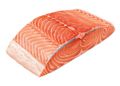 Fresh salmon fillet with vibrant orange color and natural texture perfect for healthy cooking and delicious meals png