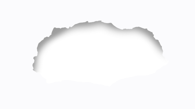 White torn ripped paper isolated on transparent background, design png