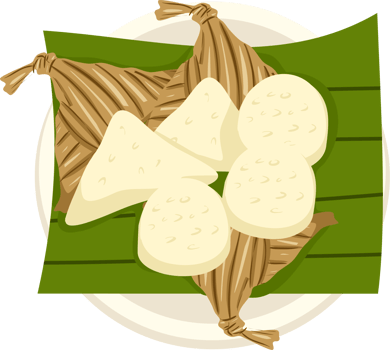 Lemang and ketupat png