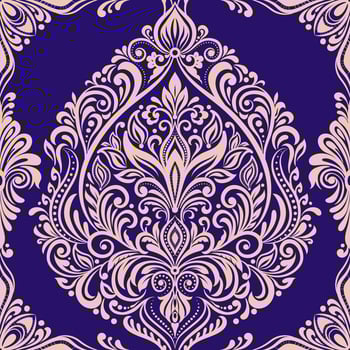Damask seamless pattern, damask Ikat floral seamless pattern ,Aztec style, baroque pattern. design for texture, fabric, clothing, wrapping, decoration, print. vector