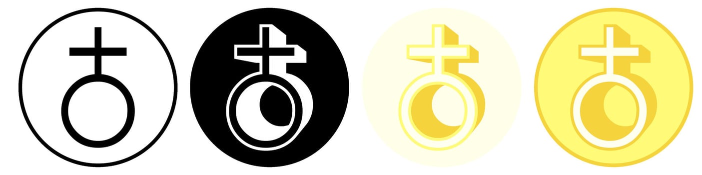 Set trendy Earth Symbol icon pictogram illustration vector