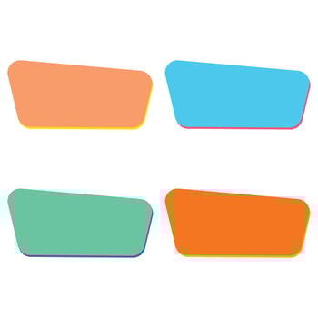 A vibrant set of colorful stickers and glossy buttons presents blank labels for web design icons vector
