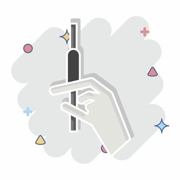 Icon Injectoins. related to Cosmetology symbol. comic style. design editable vector
