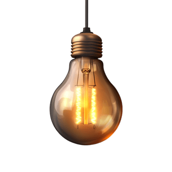 A Retro Industrial Light Bulb Unique Filament Lighting png