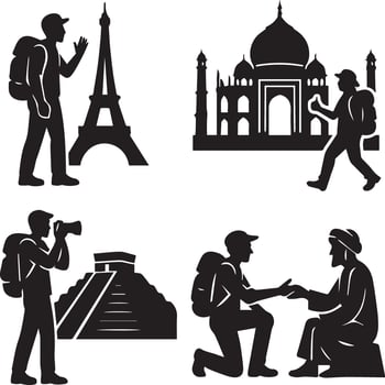 Travel Adventure Silhouette Art vector