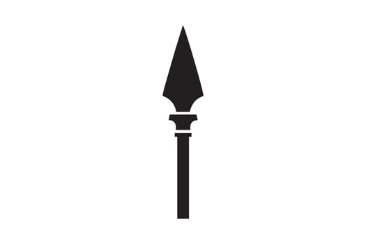 Spike spear icon illustration vector