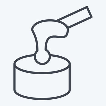 Icon Waxing. related to Cosmetology symbol. line style. design editable vector