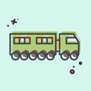 Icon Wiper. related to Transport symbol. MBE style. design editable vector