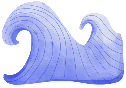 Ocean wave summer vacation png