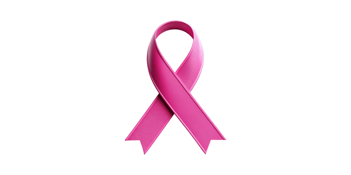 Pink Ribbon Symbolizing Breast Cancer Awareness. Promoting Health And Support Initiatives Isolated On Transparent Background png