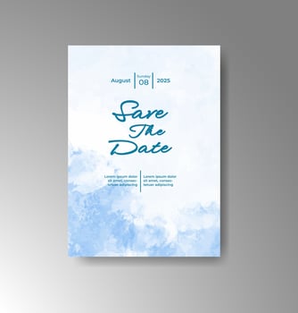Textured watercolor invites with abstract romance. vector