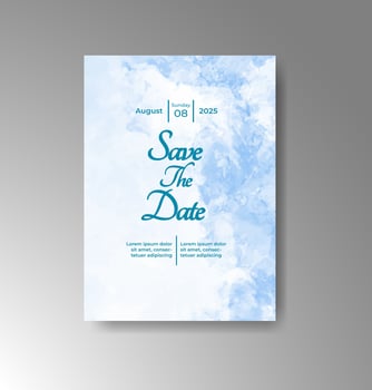Brushstroke spontaneity gives charm to this invite. vector