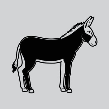 Donkey silhouette vectors