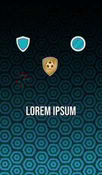 Soccer Jersey with Hexagonal Pattern. vector