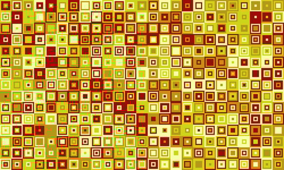 Abstract geometric pattern with warmtoned squares, creating a dynamic and vibrant visual texture. Ideal for backgrounds, website design, textiles, and presentations. vector