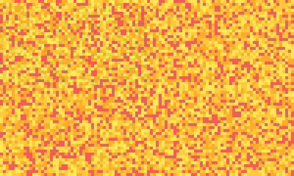 Vibrant pixelated texture in warm hues of yellow and orange. Perfect for backgrounds, website design, or creating a dynamic, energetic aesthetic. Represents energy, warmth, and digital innovation. vector