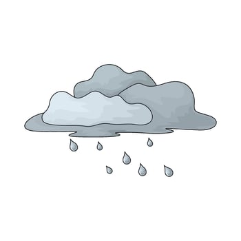 cloud rainy illustration vector