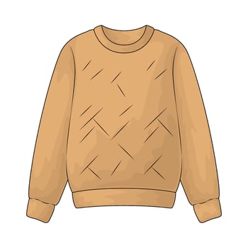 Woman sweater illustration vector