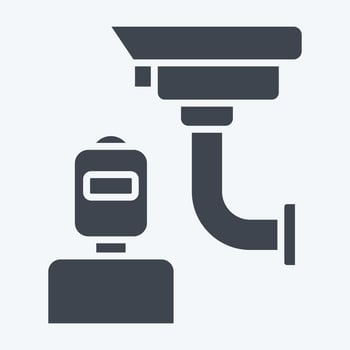 Icon Intrusion. related to Home Security symbol. glyph style vector