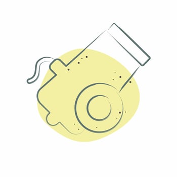 Icon Bullet. related to Military symbol. Color Spot Style. design editable 1 vector