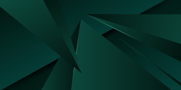 Abstract dark green triangle background with overlapping prism pattern paper cut pattern. Green 3D background design. eps10 vector