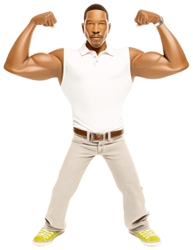 Strong Man Showing Muscles png