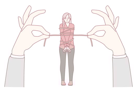 Exploring the Intricate Concept of Tension Within Relationships and Interpersonal Bonds vector