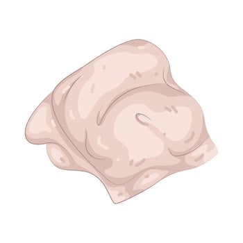 Illustration of Chicken thigh vector