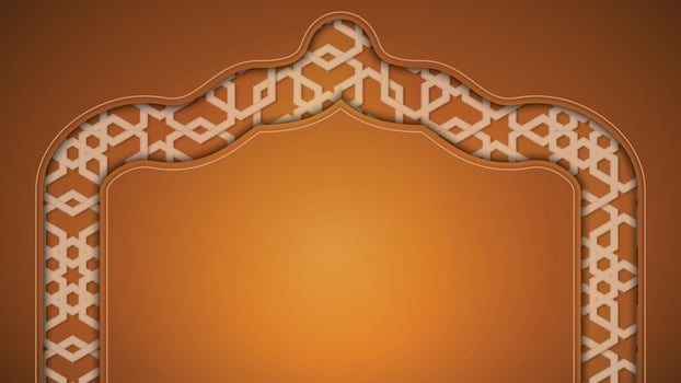 Ramadan Kareem Arabic Islamic Background with Geometric Pattern vector