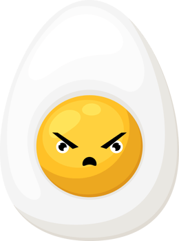 Angry Egg Emoji png