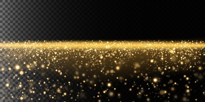 A Stunning Golden Glitter Sparkles Background Perfect for Creating Elegant and Captivating Designs Seamlessly vector
