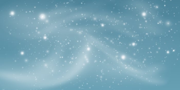 This Winter Blizzard scene features Sparkling Stars on a Soft Blue Background, evoking tranquility and beauty vector