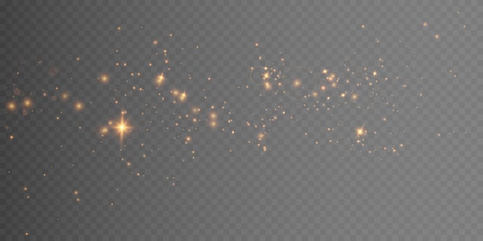Sparkling Golden Particles with Beautifully Soft Glow Effects Enhancing the Overall Visual Experience vector