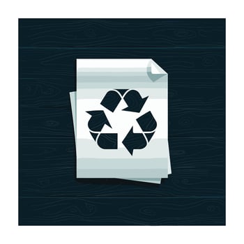 Recycle Paper Icon Eco Friendly Design for Websites and Print vector