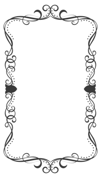 Beautiful black abstract tribal frame vintage pattern for card png