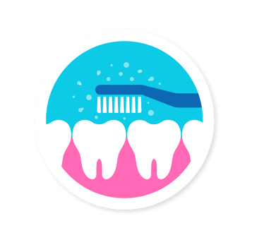 Toothbrush and Teeth Illustration. Simple Dental Hygiene Icon. Minimalist Design for Oral Care. Isolated Illustration. png