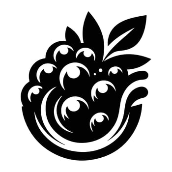 Wild Blackberry Bush Branch Illustration vector