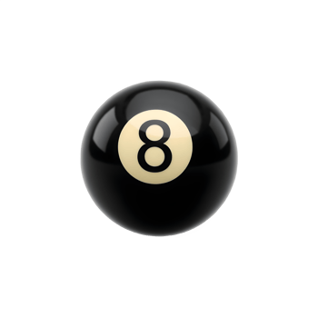Billiard Ball Number Eight png