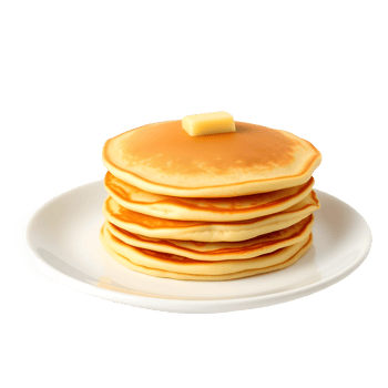 Single Stack of Pancakes morning png