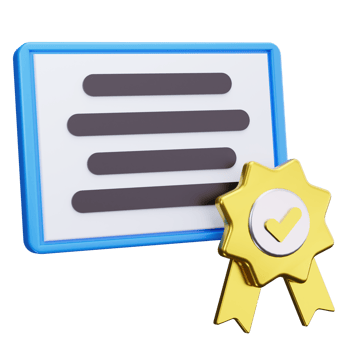 Certificate 3D Icons png