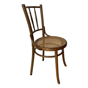 Vintage Bamboo Bistro Chair Left png