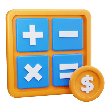 Payment Calculation 3D Icons png